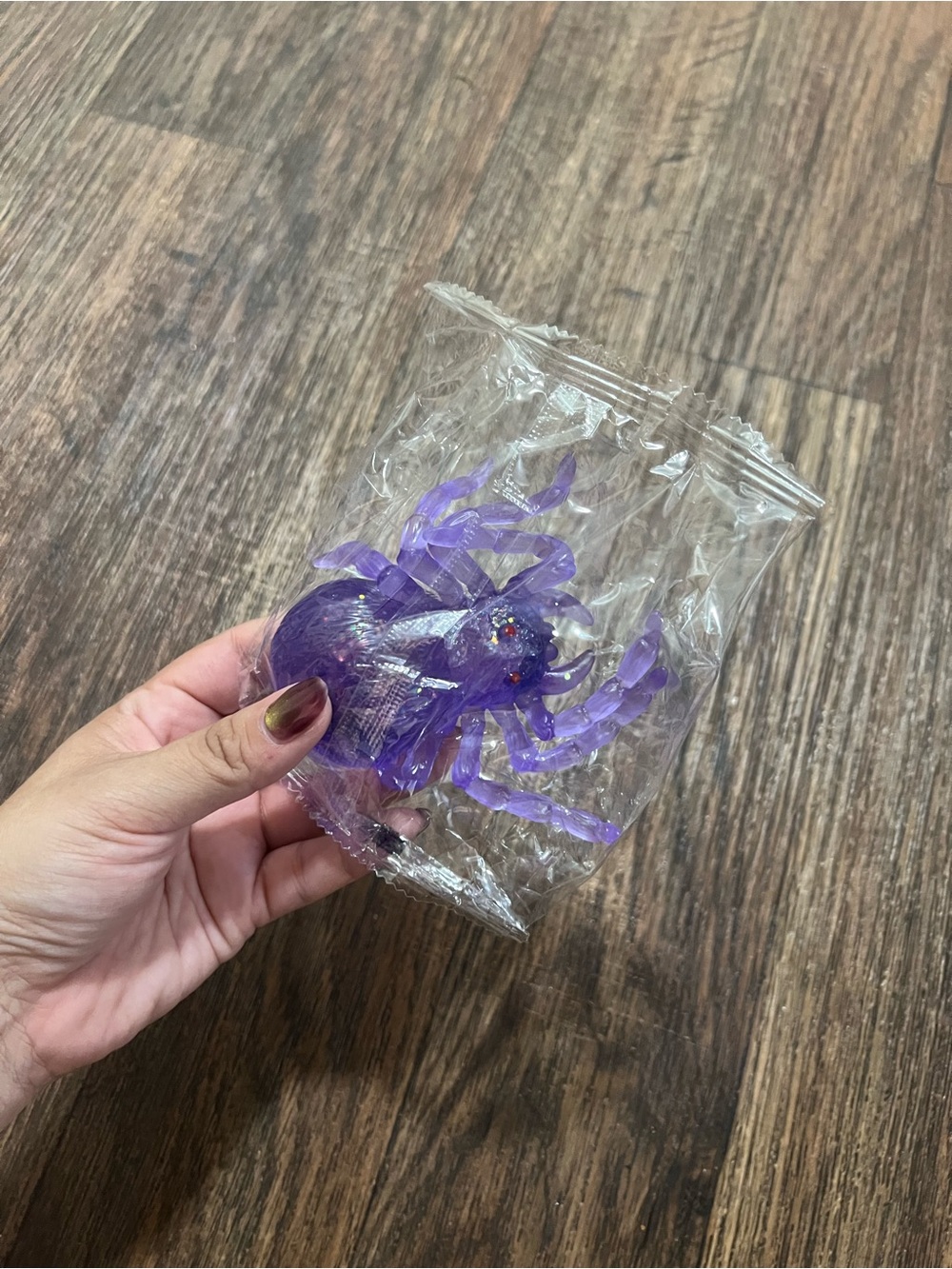 Purple Glitter Spider Sensory Squishy 🕷️💜✨